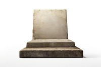 Grave tombstone architecture white background. AI generated Image by rawpixel.