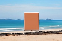 Advertisement beach billboard outdoors. AI generated Image by rawpixel.