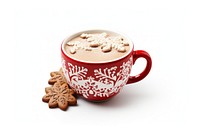 Vintage christmas cup dessert coffee. 