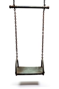 Iron swing white background playground parallel. AI generated Image by rawpixel.