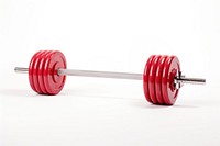 Barbell sports gym red. 