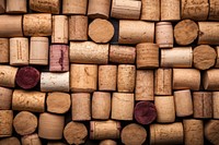 Wine corks  wine arrangement. 