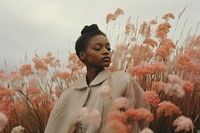 African american photography portrait outdoors. 