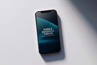 Smartphone screen mockup, digital device psd