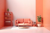 Living room architecture furniture comfortable. AI generated Image by rawpixel.