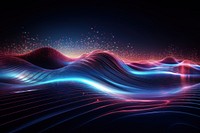 Technology digital wave backgrounds technology pattern. AI generated Image by rawpixel.