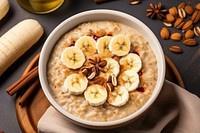 Banana food meal bowl. 