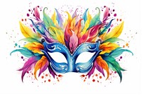 Mardi gras carnival mask art. AI generated Image by rawpixel.