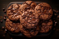 Delicious chocolate cookies dessert food confectionery. AI generated Image by rawpixel.