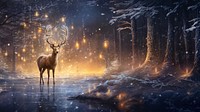 magical christmas, winter season. AI generated Image by rawpixel. 