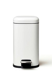 Pedal bin white furniture. AI generated Image by rawpixel.