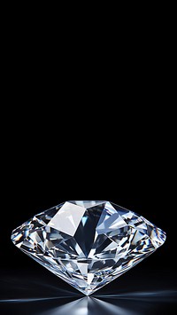 Photo of diamond, isolated on black background. AI generated Image by rawpixel. 