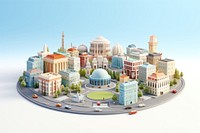 City square architecture cityscape building. AI generated Image by rawpixel.