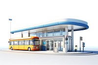 Bus station vehicle light car. AI generated Image by rawpixel.