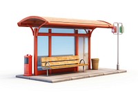 Bus stop architecture outdoors bench. AI generated Image by rawpixel.