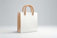 Bag handbag paper white. 