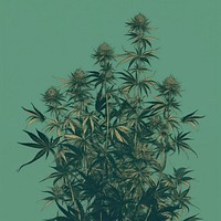 Cannabis plant tree freshness. AI generated Image by rawpixel.