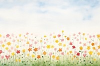 Faded minimal spring flower field backgrounds grassland outdoors. AI generated Image by rawpixel.