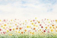 Faded minimal spring flower field backgrounds grassland outdoors. 