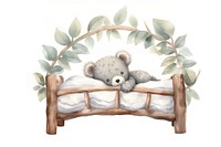 Furniture koala toy bed. 