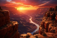 Grand canyon mountain outdoors nature. AI generated Image by rawpixel.