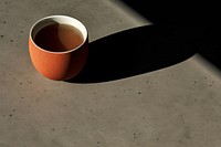 Coffee drink cup table. 