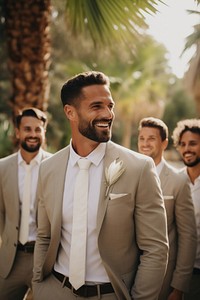 Wedding suit standing adult happy. AI generated Image by rawpixel.