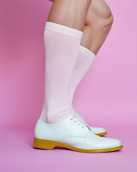 Sock footwear white shoe. 