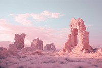 Landscape outdoors nature ruins. AI generated Image by rawpixel.
