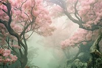 Verdant Wyrmwood Canopy landscape outdoors blossom. AI generated Image by rawpixel.