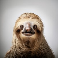 Sloth wildlife portrait animal.