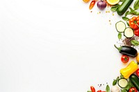 Vegetables border, design resource. AI generated Image by rawpixel
