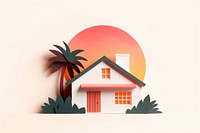 Bungalow house architecture building outdoors. AI generated Image by rawpixel.