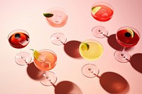 Colorful fruity cocktails, design resource. AI generated Image by rawpixel