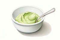 Food bowl spoon white background. AI generated Image by rawpixel.