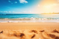 Tropical summer sand beach landscape outdoors horizon. 