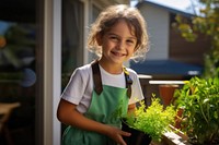 Cleaning service women plant gardening outdoors. AI generated Image by rawpixel.