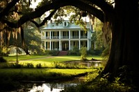 Plantation house architecture building outdoors. 