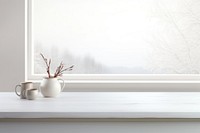 Empty tabletop windowsill plant white. AI generated Image by rawpixel.