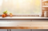 Empty tabletop  furniture defocused. 