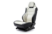 Car vehicle seat white background. 