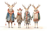 Deer family animal mammal child. AI generated Image by rawpixel.