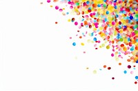 Colorful confetti effect background