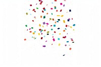 Colorful confetti effect photo