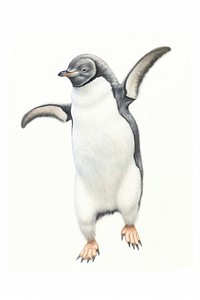 Christmas penguin animal bird rat. AI generated Image by rawpixel.