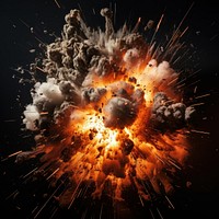 Bomb explosion effect photo