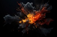 Bomb explosion effect photo