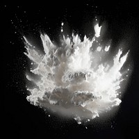 Powder explosion effect photo