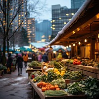 Farmers market city architecture greengrocer. 