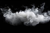 White Fog black smoke black background. AI generated Image by rawpixel.